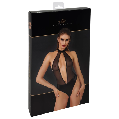 Noir Handmade Body XL with Rhinestone Accents and Powerwetlook Finish