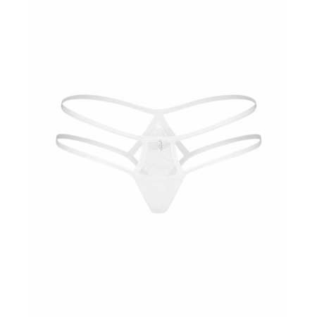 Obsessive Arrowel White Decorative Lace Panties with Pendant Detail 2XL/3XL