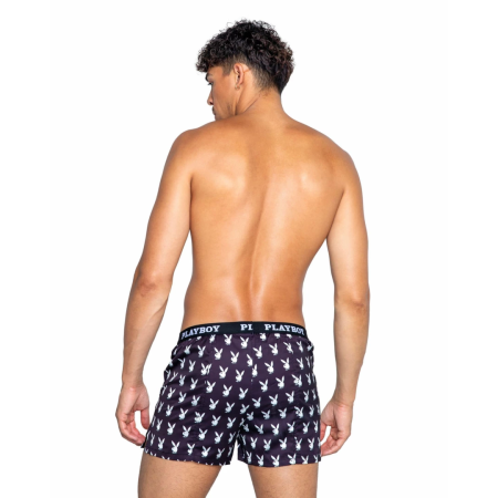 Playboy Lingerie Champion Boxer Black - Breathable Men's Underwear M
