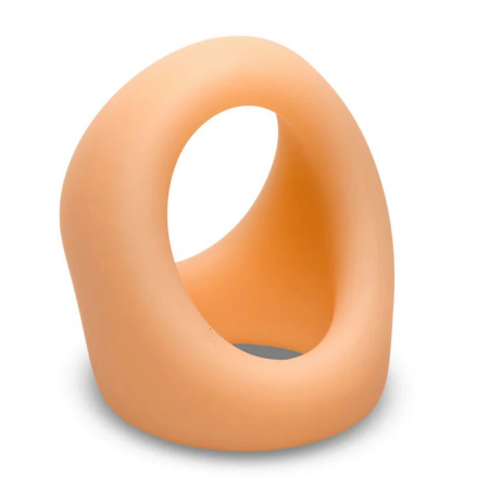 Malesation Silicone Performance Ring Dual Openings, Skin Tone, Flexible