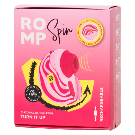 ROMP Spin Compact Air-Pulse System with Protective Case, 7 cm, Pink