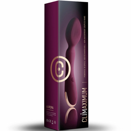 CLIMAXIMUM Aurora Wand Massager - Ergonomic, 10 Modes, Waterproof