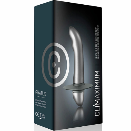 Climaximum Gratus Prostate Massager Beginner 10 Modes Waterproof Black