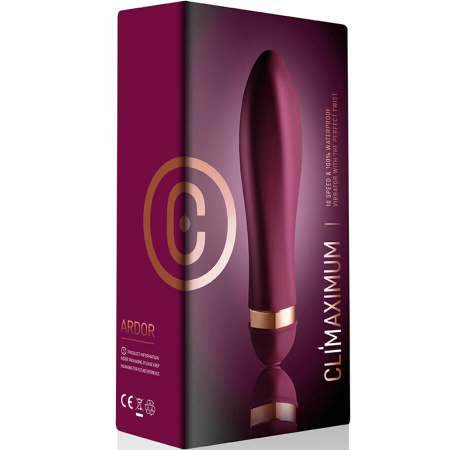 CLIMAXIMUM Ardor Twisted Vibrator 10-Function Waterproof Purple