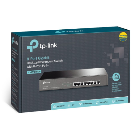 TP-LINK TL-SG1008MP 8-portų switch