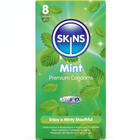 Skins Mint Premium Ultra-Thin Latex Protection Pack 8 pcs