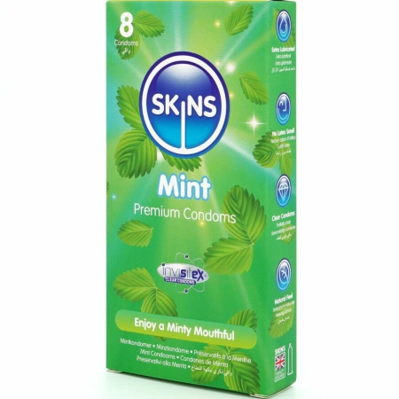 Skins Mint Premium Ultra-Thin Latex Protection Pack 8 pcs