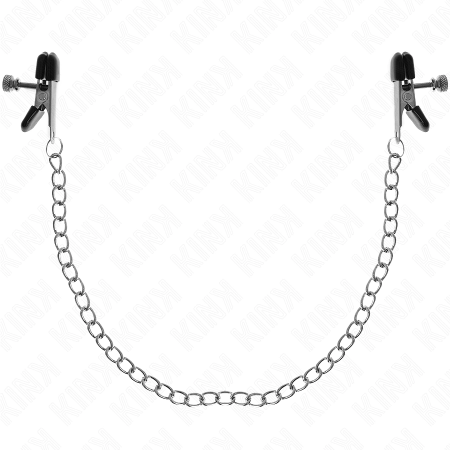 KINK Flat Chain Nipple Clamps Silver Adjustable 34 cm Metal Design