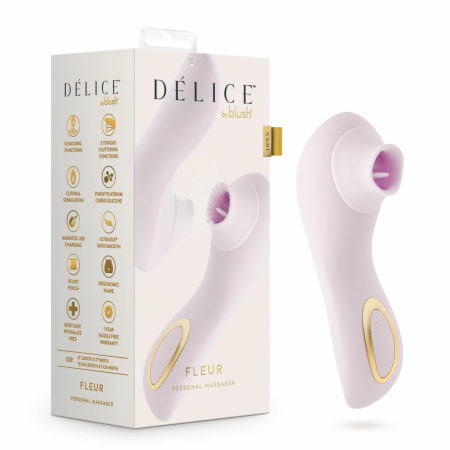 Blush Delice Fleur Air Pulse System, Barely Purple, Ergonomic Design