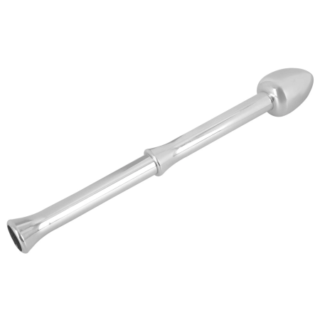 Rebel Metal Milking Stick - Rechargeable Prostate System, Silver, 26.5cm