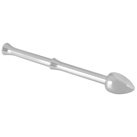 Rebel Metal Milking Stick - Rechargeable Prostate System, Silver, 26.5cm