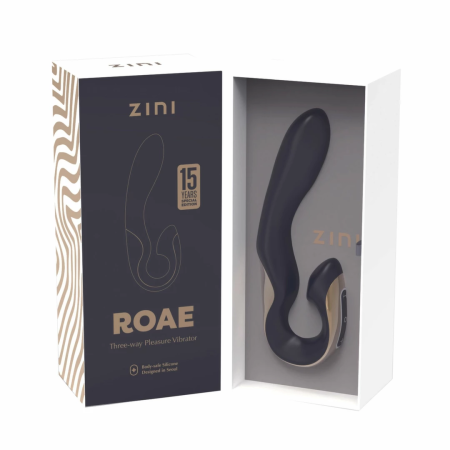 Zini ROAE SE Black/Gold Precision Triple-Stimulation Device