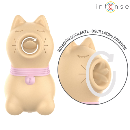 INTENSE Puppy Tongue Rotation Intimate Massager Yellow USB Rechargeable