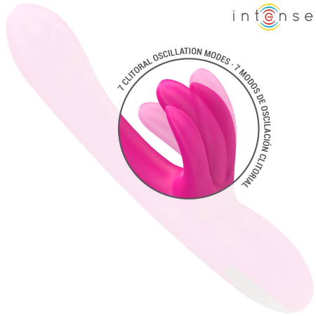 INTENSE Britney 3-Motor Dual-Action Vibrator 23cm Pink Medical Silicone