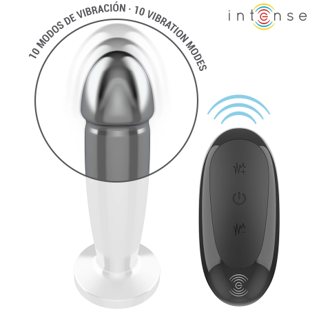 INTENSE M Remote-Controlled Metal Plug 10 Vibration Modes Waterproof