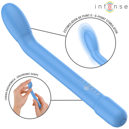 Intense Fun Model G-Spot Blue Vibration System 19cm USB Rechargeable