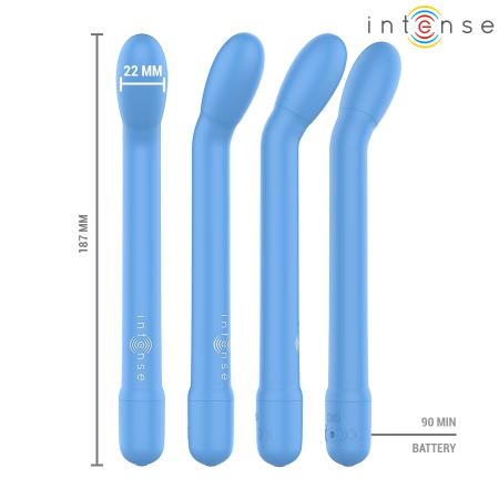 Intense Fun Model G-Spot Blue Vibration System 19cm USB Rechargeable