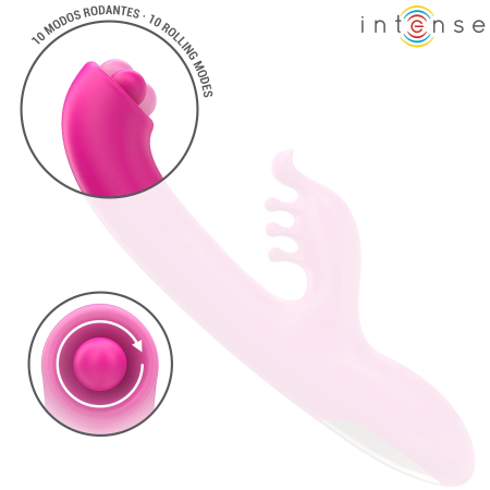 INTENSE Christina Pink Dual-Action Vibrating Device 22.5 cm