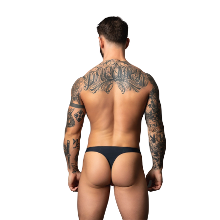 Male Power Hot Mesh Thong L/XL Red/Black - Lightweight Micro Mesh