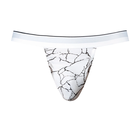 Male Power Soo Cumfy Jock S/M Marble White - Modal Comfort Underwear