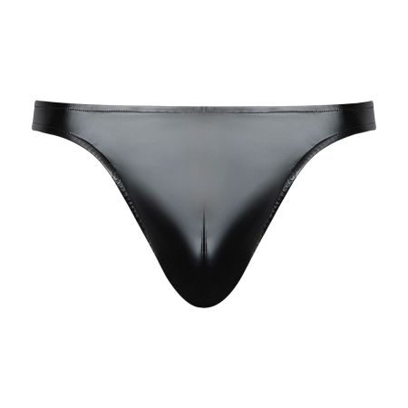 Male Power Liquid Onyx 2.0 Wetlook Jock Brief L/XL Black