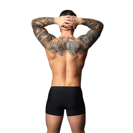 Male Power Hot Mesh Pouch Short S Black/Red Lightweight Micro Mesh