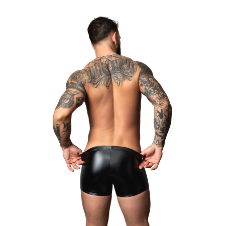 Male Power Liquid Onyx 2.0 Short Pouch S Black Wetlook Underwear
