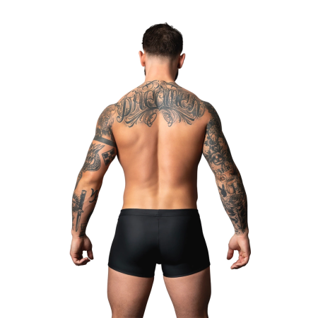 Male Power Snap Off Short L Black - Matte Trunk with Snap System
