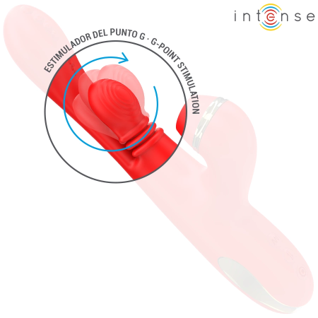 Intense Katy Red Multi-Function Intimate Massager 4 Interchangeable Heads