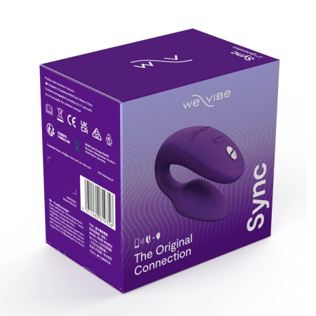 We-Vibe Sync 2 Intimate Partner Device, Purple, Adjustable Design