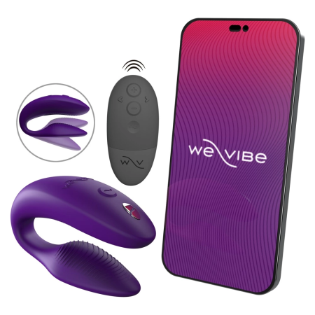 We-Vibe Sync 2 Intimate Partner Device, Purple, Adjustable Design
