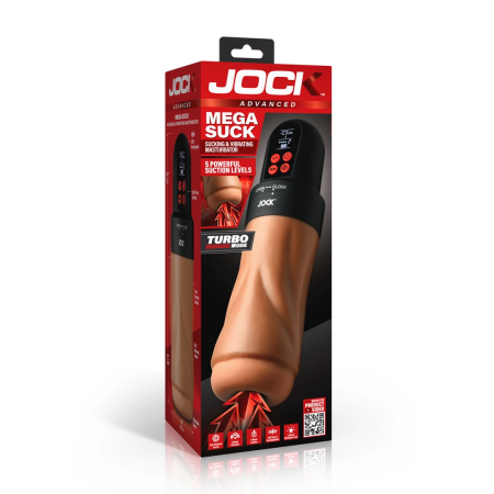 Mega Suck Advanced Intimate Machine with Suction & Vibration, Black 28.5cm