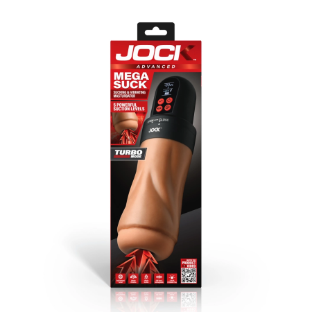 Mega Suck Advanced Intimate Machine with Suction & Vibration, Black 28.5cm