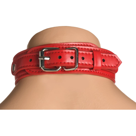 Vixen Chest Harness Vegan Leather Red Adjustable Women’s Model