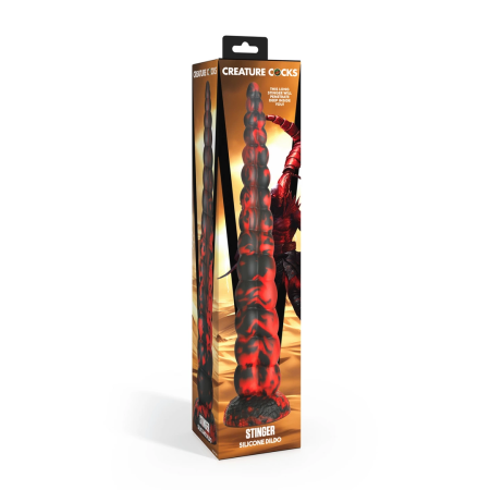 XR Brands Stinger Silicone Intimate Machine Red/Black 37cm