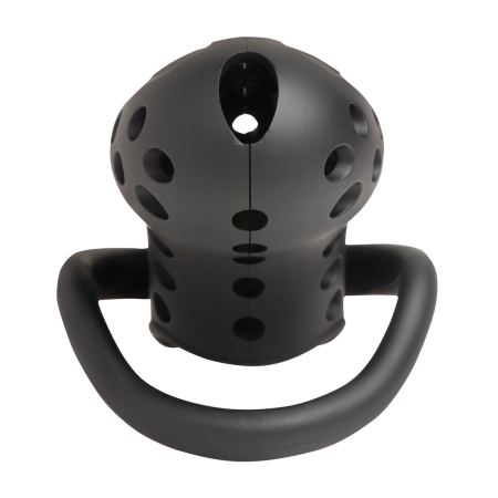 XR Brands Lock Down Black Chastity Cage Adjustable Fit System