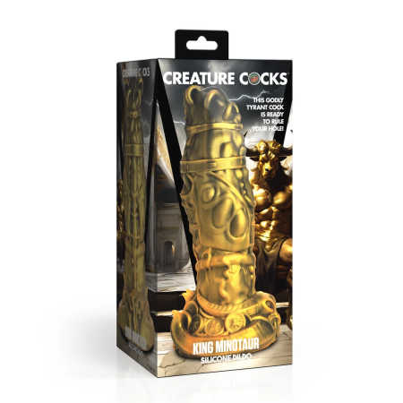 Minotauro Rey Fantasy Silicone Model Gold 9.3in Suction Base