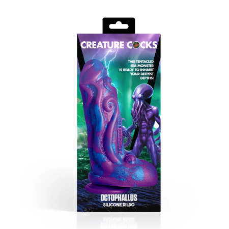 XR Brands Octophallus Silicone Fantasy Model Purple/Blue 22cm