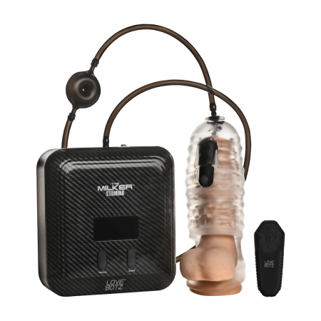 XR Brands Milker Stamina Transparent Automatic Suction & Vibration System