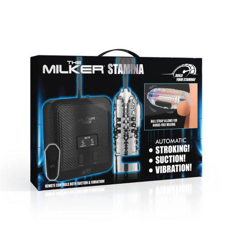 XR Brands Milker Stamina Transparent Automatic Suction & Vibration System