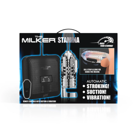 XR Brands Milker Stamina Transparent Automatic Suction & Vibration System
