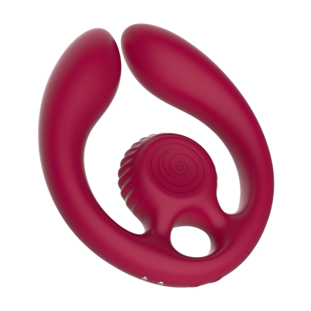 SVibe GIZI Duo Burgundy - Dual Intimate Massager for Couples, Remote Control