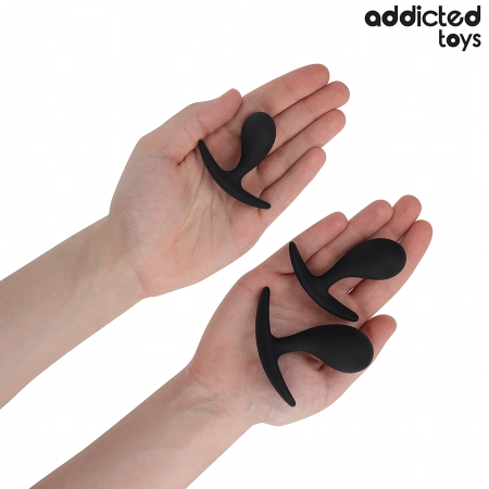 Addicted Toys Silicone Intimate Plug Set Model 3 - 3 Sizes, Hypoallergenic