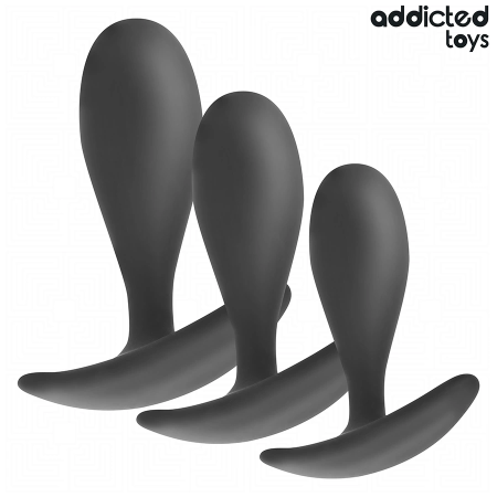 Addicted Toys Silicone Set - 3-Piece Progressive Anal Plug Kit Model 2
