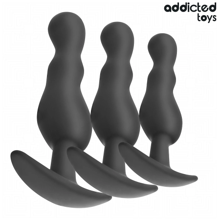 Addicted Toys Silicone Plug Set Model 1 - 3 Sizes, Ergonomic Design