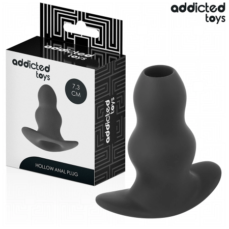 Addicted Toys Silicone Hollow Anal Plug S 7.3 cm - Compact Ergonomic Model