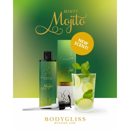 BodyGliss Minty Mojito Massage & Lubrication Oil 150ml - Refreshing Scent