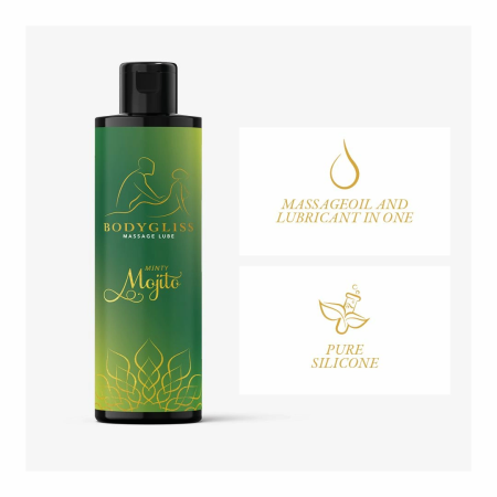 BodyGliss Minty Mojito Massage & Lubrication Oil 150ml - Refreshing Scent