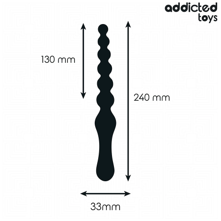 Addicted Toys Silicone Double Anal Massager 24 cm - Graduated Shape