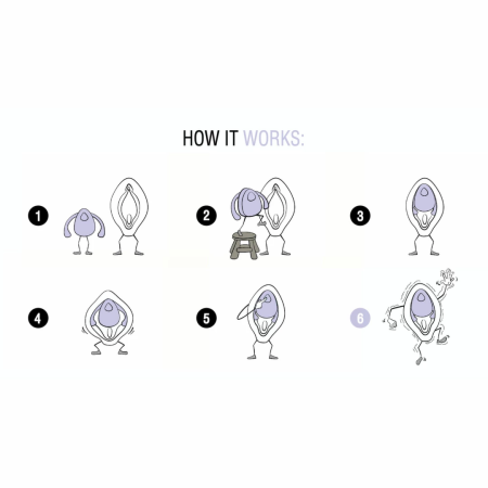 Dame Products Eva II Intimate Hands-Free Device White Silicone USB